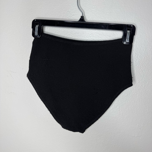 & Other Stories Textured Bikini SET Square Neck Top High Waisted Black - Picture 13 of 16